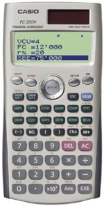 Ficha técnica e caractérísticas do produto Calculadora Financeira Fc-200v-wb-dh - Casio