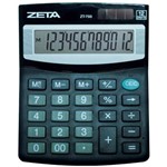 Ficha técnica e caractérísticas do produto Calculadora Mesa 12 Digitos Zt 733 Zeta