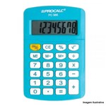 Ficha técnica e caractérísticas do produto Calculadora Pessoal 8 Dígitos Azul PC986-BL - Procalc