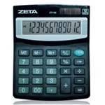 Ficha técnica e caractérísticas do produto Calculadora Zeta Zt-733 - 12 Dígitos, Solar/Bateria, Auto Power Off