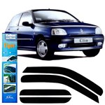 Ficha técnica e caractérísticas do produto Calha Adaptável Renault Clio Fase 1 Tiger 1996 1997 1998 1999 - 4 Portas - Acrílica - 4 Peças - RN8567