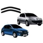 Ficha técnica e caractérísticas do produto Calha de Chuva Acrílica Peugeot 206/207 Hatch 00/09 4 Portas TG Poli