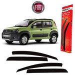 Ficha técnica e caractérísticas do produto Calha de Chuva Defletor Fiat Uno 2011 2012 e Mobi 4 Portas