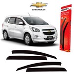 Ficha técnica e caractérísticas do produto Calha de Chuva Fume Claro Chevrolet Spin - 4 Peças