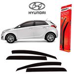 Ficha técnica e caractérísticas do produto Calha de Chuva Fume Claro Hyundai Hb20 4 Portas