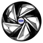Ficha técnica e caractérísticas do produto Calota Aro 13 Esportiva Preta Ford Ka Fiesta Focus Escort