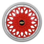 Ficha técnica e caractérísticas do produto Calota Bbs 13 Vermelho Prata Gm Celta Corsa Classic Prisma