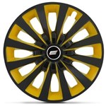 Ficha técnica e caractérísticas do produto Calota Esportiva Tuning Elite Aro 13 Polegadas Yellow Jogo Completo