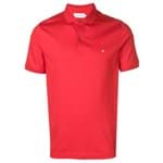Ficha técnica e caractérísticas do produto Calvin Klein Camisa Polo com Logo - Vermelho