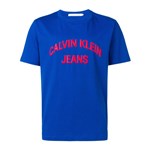 Ficha técnica e caractérísticas do produto Calvin Klein Jeans Camiseta com Estampa de Logo - Azul
