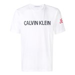 Ficha técnica e caractérísticas do produto Calvin Klein Jeans Camiseta com Estampa de Logo - Branco