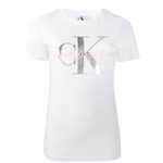 Ficha técnica e caractérísticas do produto Calvin Klein Jeans Camiseta com Logo - Branco