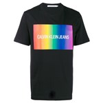 Ficha técnica e caractérísticas do produto Calvin Klein Jeans Camiseta com Logo - Preto