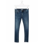 Ficha técnica e caractérísticas do produto Calvin Klein Kids Calça Jeans Skinny - Azul