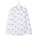 Ficha técnica e caractérísticas do produto Calvin Klein Kids Camisa com Estampa de Logos - Branco