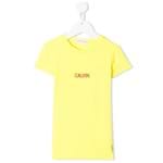 Ficha técnica e caractérísticas do produto Calvin Klein Kids Camiseta com Estampa de Logo - Amarelo
