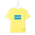 Ficha técnica e caractérísticas do produto Calvin Klein Kids Camiseta com Logo - Amarelo