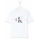 Ficha técnica e caractérísticas do produto Calvin Klein Kids Camiseta com Logo - BRANCO