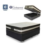 Ficha técnica e caractérísticas do produto Cama Box Baú Casal + Colchão Molas Esplendor Luckspuma - 138x188x43cm