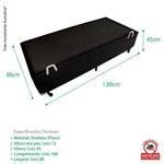 Ficha técnica e caractérísticas do produto Cama Box Baú Solteiro 88x188x45cm - Preto - Celiflex