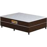 Cama Box Conjugado Casal Plumatex Robustus Marrom Espuma D18 - 138x188x52cm