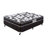 Ficha técnica e caractérísticas do produto Cama Box Conjugado Sublime Casal Molas Bonnel Paropas 40Alt. - Preto