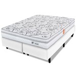 Ficha técnica e caractérísticas do produto Cama Box Queen Colchão Ortopédico Espuma D28 Certificada 158x198x58cm