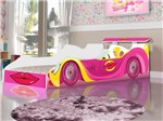 Ficha técnica e caractérísticas do produto Cama Carro Blonder Infantil - JA Móveis Rosa