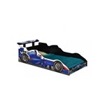 Ficha técnica e caractérísticas do produto Cama Carro Fórmula 1 Azul Solteiro - J&A Móveis