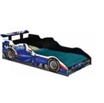 Ficha técnica e caractérísticas do produto Cama Carro Fórmula 1 Infantil Azul JA Móveis