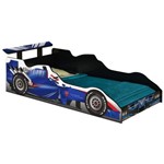 Ficha técnica e caractérísticas do produto Cama Carro Fórmula 1 Infantil Azul - Jampa Móveis