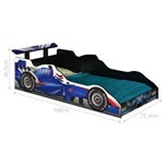 Ficha técnica e caractérísticas do produto Cama Carro Fórmula 1 Infantil - AZUL ROYAL