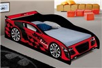 Ficha técnica e caractérísticas do produto Cama Carro Infantil Speedy Vermelho - 150 X 70 Cm - J a Móveis