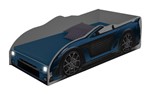 Ficha técnica e caractérísticas do produto Cama Carro Sport com LED Infantil Azul - Divaloto Móveis