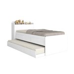 Ficha técnica e caractérísticas do produto Cama de Solteiro com Bau e Cama Auxiliar Onix Robel - BRANCO