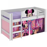 Ficha técnica e caractérísticas do produto Cama Infantil Alta Minnie Disney Play Pura Magia Branco
