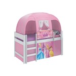 Ficha técnica e caractérísticas do produto Cama Infantil Barraca Princesas Disney Play Rosa/Branco - Pura Magia