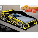 Ficha técnica e caractérísticas do produto Cama Infantil Carro Speed J&A Móveis Amarelo - Amarelo