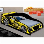 Ficha técnica e caractérísticas do produto Cama Infantil Carro Speedy Amarelo - JA Móveis