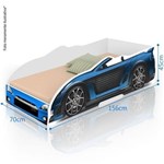 Ficha técnica e caractérísticas do produto Cama Infantil Carro Sport - Azul
