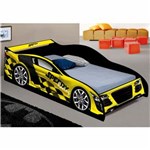 Ficha técnica e caractérísticas do produto Cama Infantil J e a Móveis Carro Speedy - Amarelo