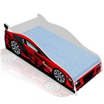 Ficha técnica e caractérísticas do produto Cama Infantil / Mini Cama Carro Speedy Racing New com Colchão 150x70 Cm - Vermelha/Branco - RPM Móveis - Vermelho