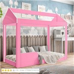 Ficha técnica e caractérísticas do produto Cama Infantil Mini-cama Crystal Rosa/rosa - J a Moveis