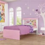 Ficha técnica e caractérísticas do produto Cama Infantil Princesas Disney Happy Branco/Rosa - Pura Magia