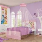 Ficha técnica e caractérísticas do produto Cama Infantil Princesas Disney Happy com Dossel Teto - Pura Magia