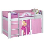 Ficha técnica e caractérísticas do produto Cama Infantil Pura Magia Barbie Play com Escada Lateral - Rosa/Branca - Branca/Rosa