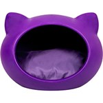 Ficha técnica e caractérísticas do produto Cama para Pet Cat Cave Lilás Fluo Pequeno com Almofada Lilás - MeemoLilás