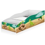 Ficha técnica e caractérísticas do produto Cama Infantil Play Pegada Dinossauro com Colchão - Casah