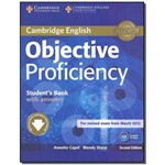 Ficha técnica e caractérísticas do produto Cambridge English-objective Proficiency-sb-02ed/13