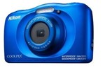Ficha técnica e caractérísticas do produto Câmera à Prova D'água Nikon W150 Coolpix Wifi Azul
